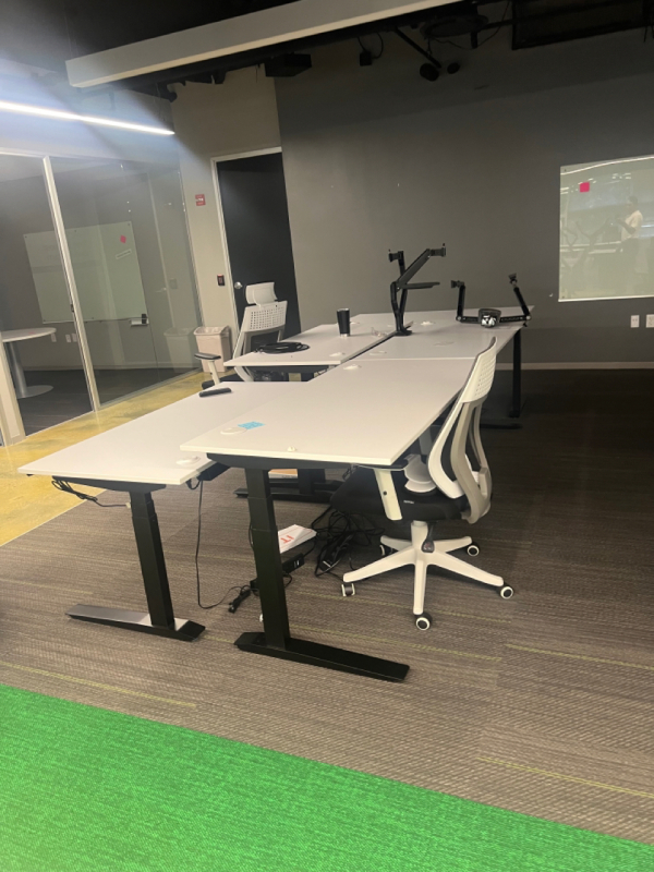 Urgent Auction: High-end Office Furniture Liquidation Loaded with Electric High Low Standing Desks and More