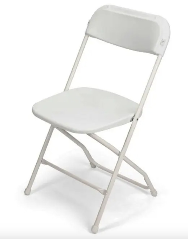 Brand New Poly Folding Chairs! 1 Day urgent auction, seller needs to make room for new arrivals!