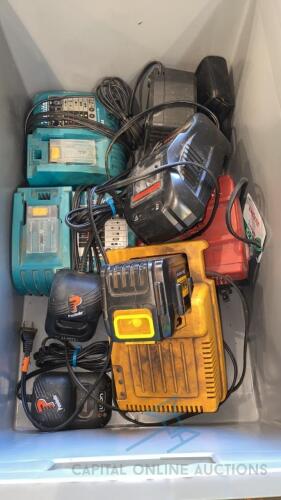 Battery Chargers and Cart