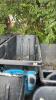 Janitorial lot with 6 dumpsters, wheel barrow trash can and dolly - 11