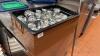 Decorative holder with lexan bin full of shaker bottles - 2