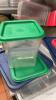 Lot of Lexan storage containers with lids as pictured - 5