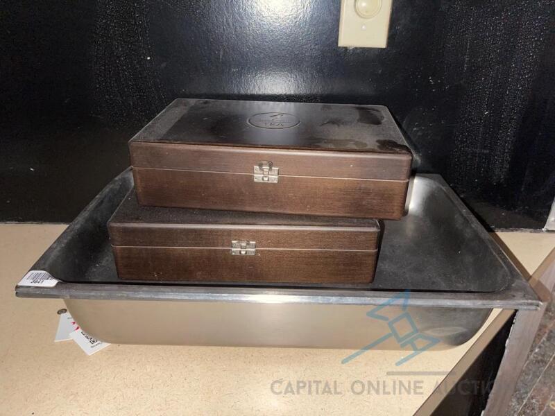 Hotel Pans and Tea Boxes