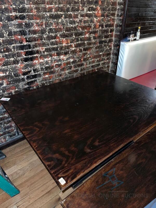Large Dining Table with Square Base