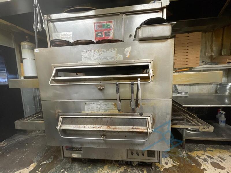 Double Stack Middleby Marshall Conveyor Pizza Ovens