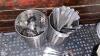 Lot of Assorted Items - Stainless Steel Utensil Holders, Utensils, Glass Condiment Holders, Pepper Grinder - 2