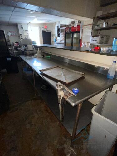 10ft Stainless Steel Table with Undershelf