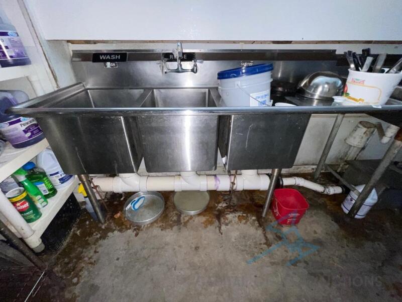 Three Compartment Sink