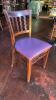 (8) Purple and Maroon Dining Chairs - 2