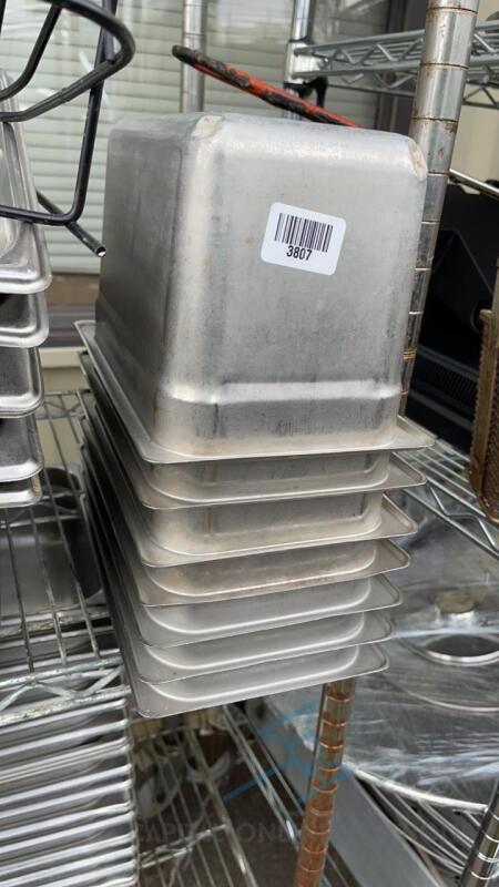 (7) 1/3 Size Hotel Pans