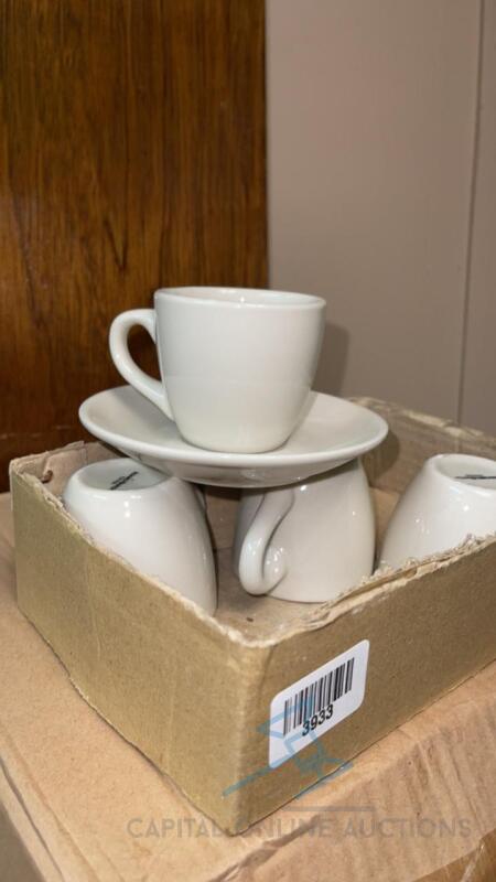 (24) Espresso Cups and Saucers