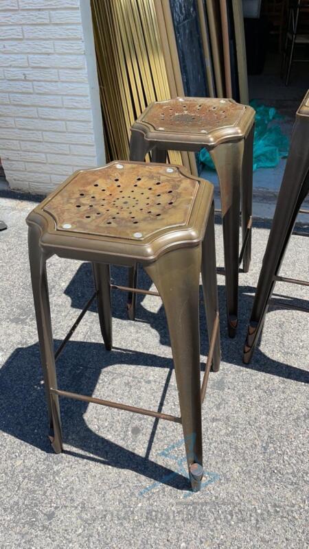 (4) Metal Barstools