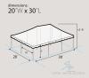 BRAND NEW 20x30 White Pole Tent (In box) - 3