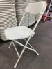 (100) White Folding Chairs - 3