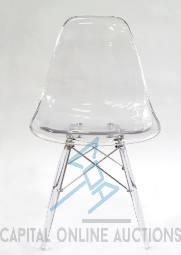 (120) New Lulu Chair, Polycarbonate Clear