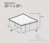 BRAND NEW 20x20 White Pole Tent(In Box) - 6