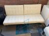 (9) White Leather Convertible Futons