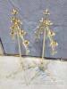 (4) 7 Lite Adjustable Brass Candelabra