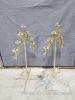 (4) 7 Lite Adjustable Brass Candelabra - 2