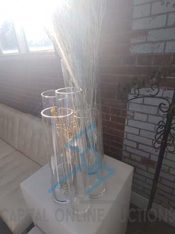 (35) 24"x 5" Large Glass Cylinder Vases