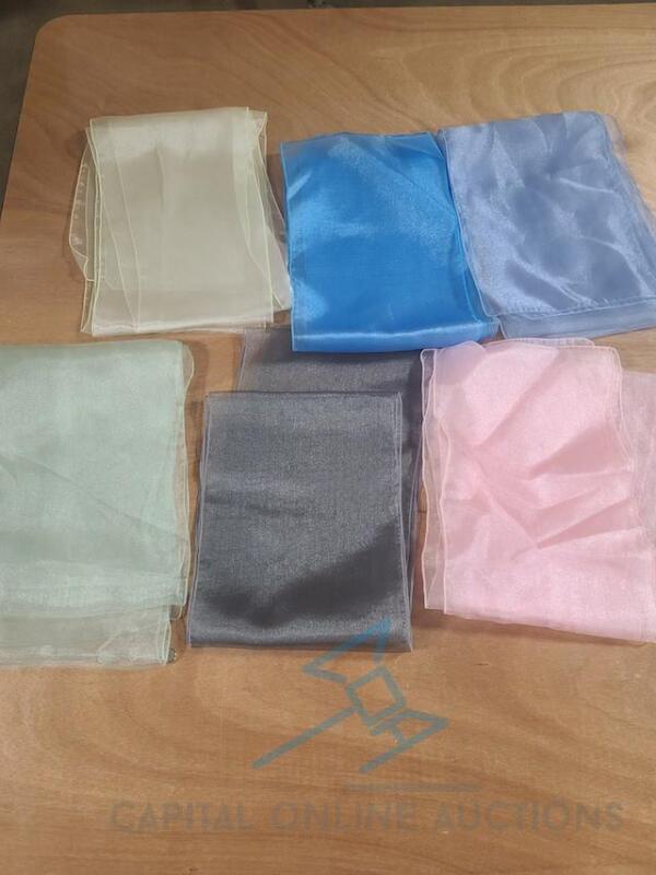 4,700+ 9" x 108" Organza Sashes (Assorted Colors)