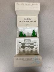 Frosty Tree-Lined Picket Fence (Lot A)