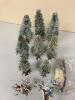 Village Bare Branch tree with lights (Lot A) - 2