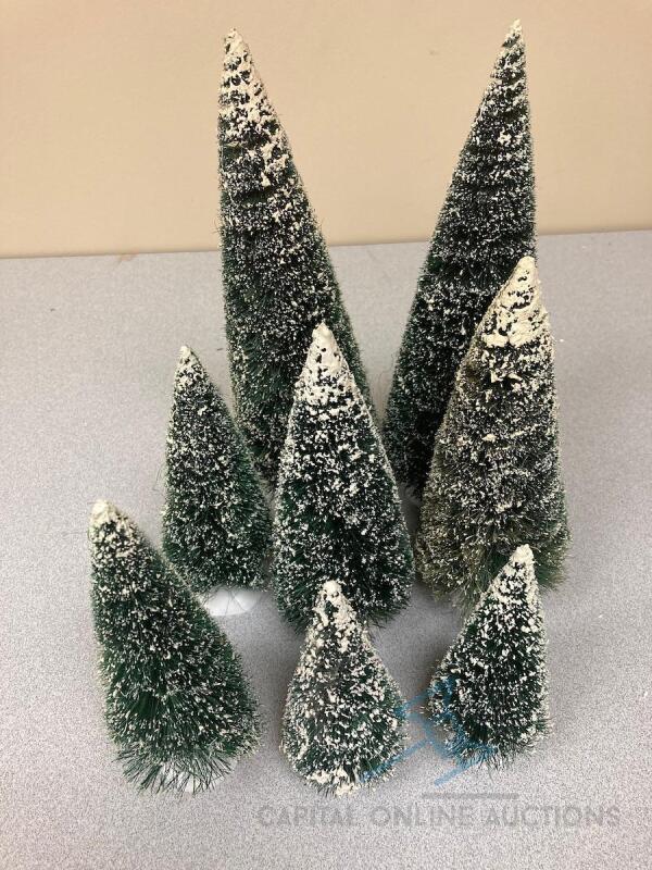 Various Assortment of Village frosted Topiaries (Lot A)