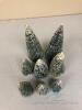 Various Assortment of Village frosted Topiaries (Lot B)