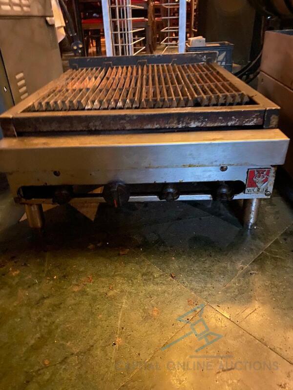 Wolf 24 inch stainless grill