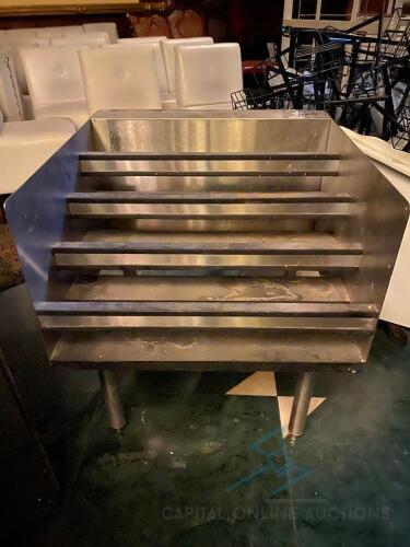 Stainless steel liquor display rack