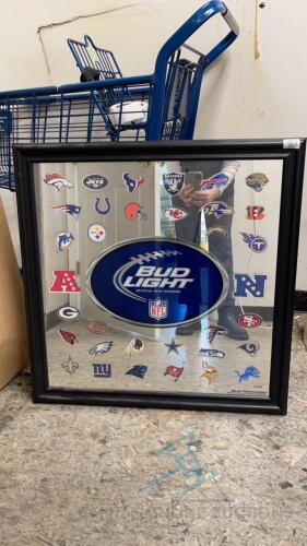 Bud Light Football Teams Branded Mirror