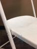 (100) Bright White Folding Chairs - 4