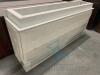 (2) Tufted White Bars with No Tops - 3