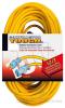 (6) BRAND NEW 50ft Yellow Extension Cord with Lighted Female End