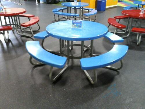 Kay Blue 48" Round Tables