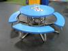 Kay Blue 48" Round Tables - 2