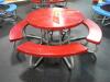 Kay Red 48" Round Table