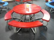 Kay Red 48" Round Table