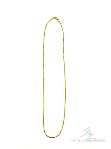 14kt Solid Yellow Gold Chain Necklace