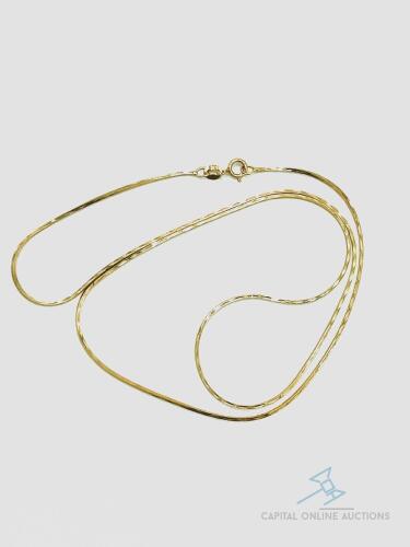 14kt Solid Yellow Gold Chain Necklace