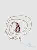 14kt White Gold Ruby and Diamond Pendant Necklace - 3