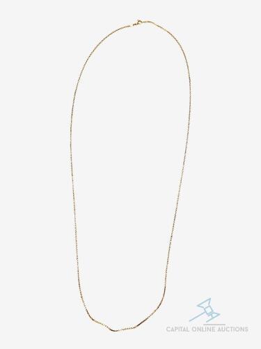 14kt Solid Yellow Gold Chain Necklace - 26 inches