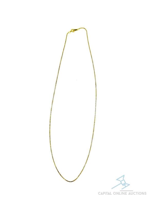 18kt Solid Yellow Gold Chain