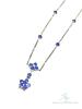 10kt White Gold and Tanzanite Pendant Necklace