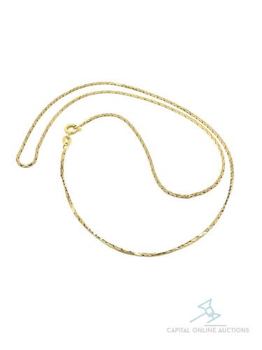 14kt Solid Yellow Gold Chain - 21.5 inches