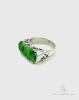 14kt White Gold and Jade Cocktail Ring - 3