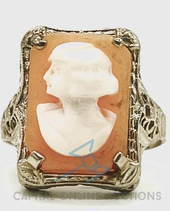 Vintage 14kt Gold and Cameo Ring