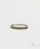 Unisex 10kt Solid White Gold and Diamond Wedding Band