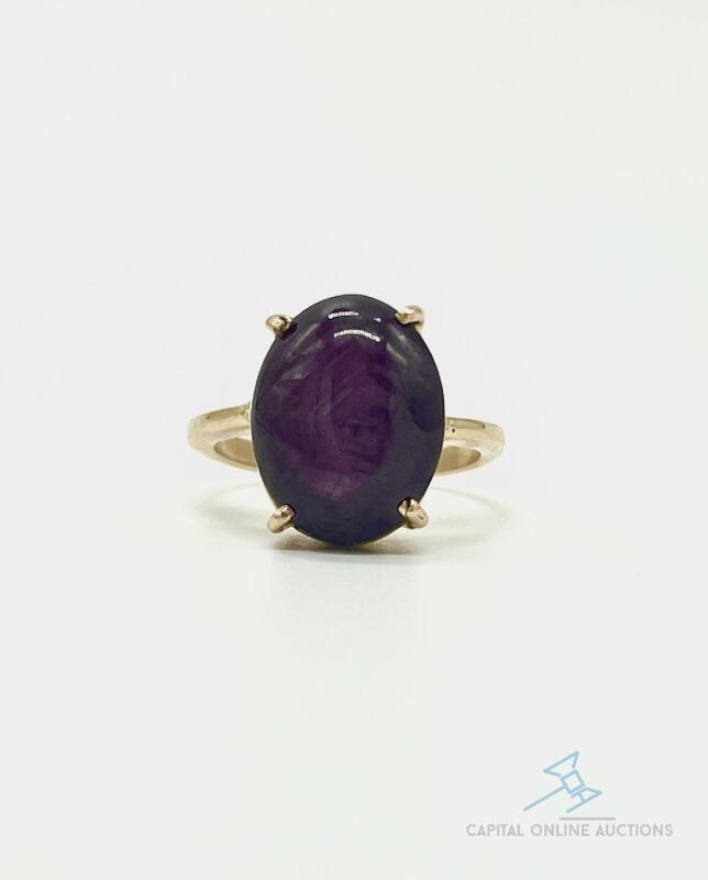 14kt Yellow Gold and Star Ruby Cocktail Ring